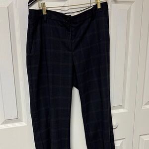 Talbots Black Checkered Straight Leg Pants